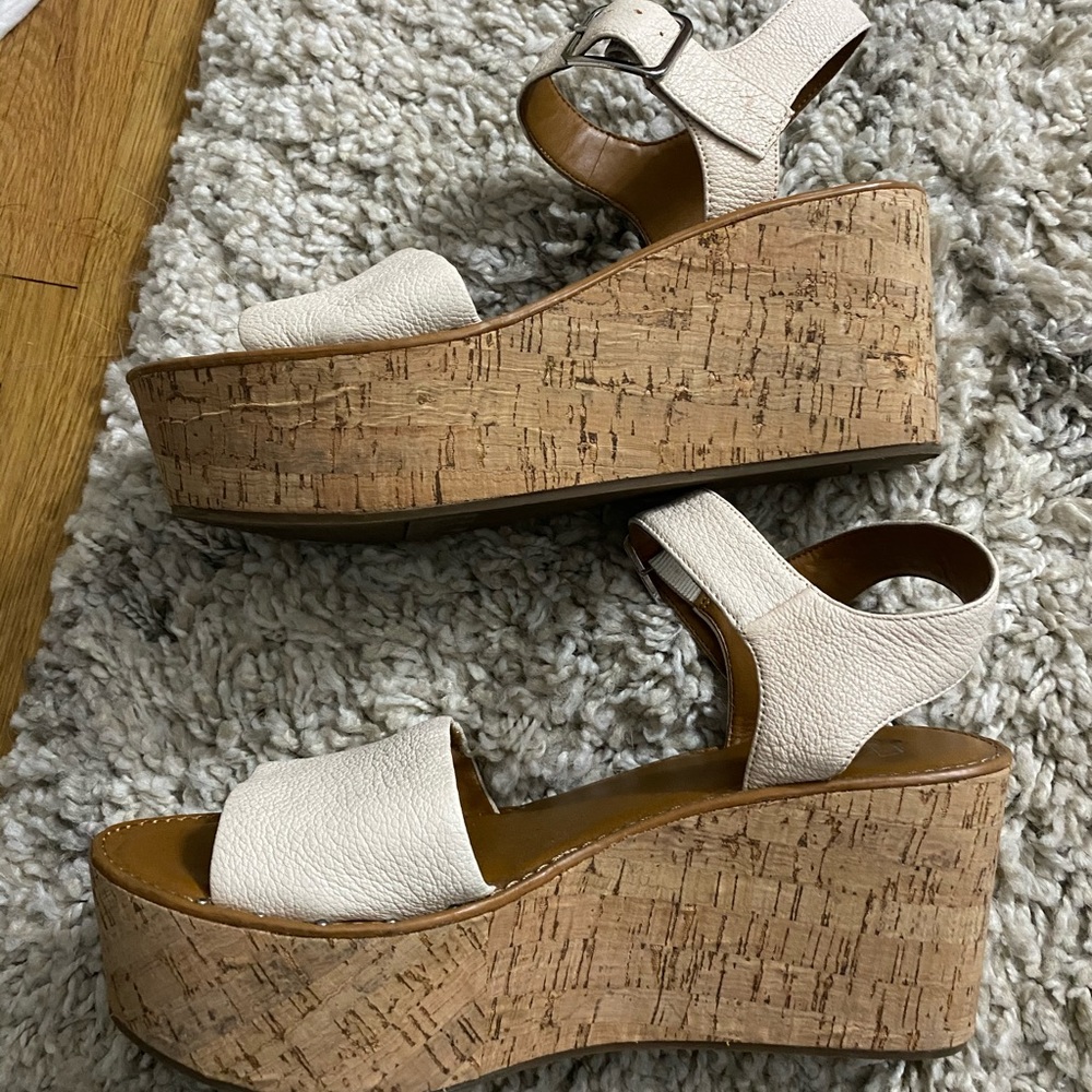 Franco Sarto Platform Cork Wedges